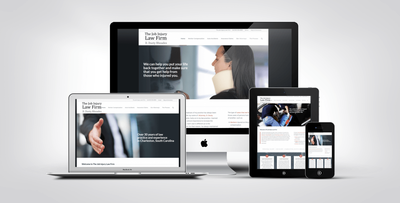 Lawyer Web Design Portfolio Example